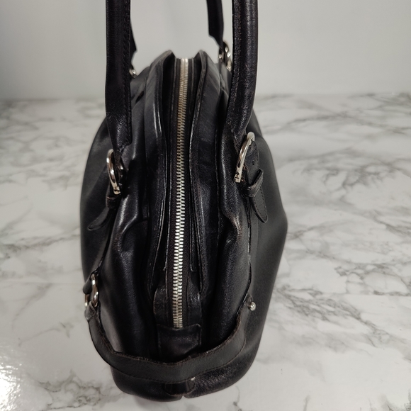 Salvatore Ferragamo Half Moon Black Leather Shoulder Bag AS-IS - Picture 4 of 15